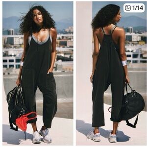 Feee people movement Stylish Charcoal Jumpsuit with Pockets